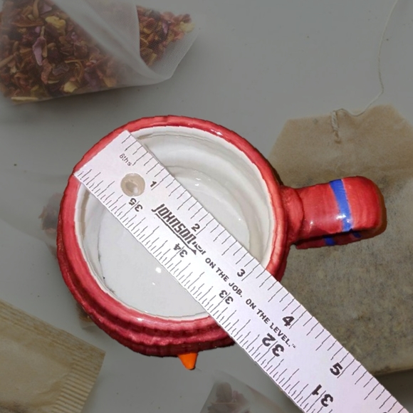 VTG Snowman Coffee Mug Tea Cup Glazed Ceramic Oversize 16 ozs. Linens N Things - Picture 5 of 6